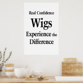 Salon Barbershop Posters Wigs Real Confidence  (Keuken)