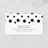 Salon Beauty Scissor Faux Gold Visitekaartje (Achterkant)