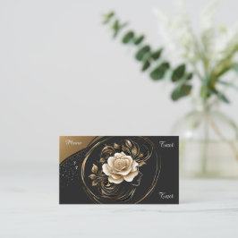 💇 Salon Beauty Spa Elegante Zakelijke Contactkaar Visitekaartje