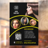 Salon Bedrijfs Custom Raamfolie Raamsticker (Vel 2)