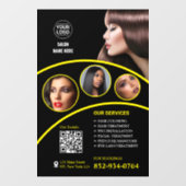 Salon Bedrijfs Custom Raamfolie Raamsticker (Vel)