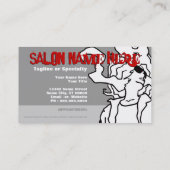 salon ( betaalkaart ) afsprakenkaartje (Achterkant)