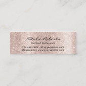 Salon Blush Roos Gold Glitter 6 Punch Klant Klantenkaartje (Achterkant)