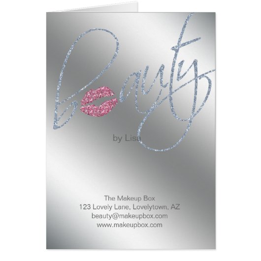 Salon Brochure Beauty Makeup kunstenaar Cosmetoloo (Voorkant)