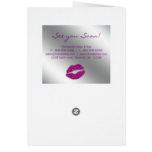 Salon Brochure Beauty Makeup kunstenaar Cosmetoloo (Achterkant)