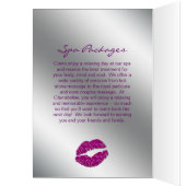 Salon Brochure Beauty Makeup kunstenaar Cosmetoloo (Binnen (Links))