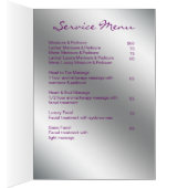 Salon Brochure Beauty Makeup kunstenaar Cosmetoloo (Binnen (Rechts))