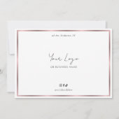Salon Bronze Rose Gold Effect Cadeaubon (Achterkant)