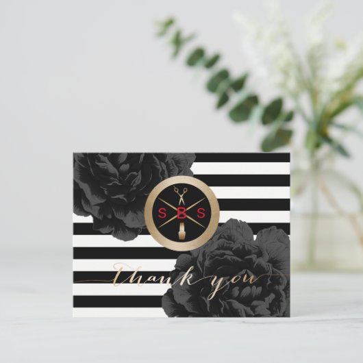 Salon Building Solution Business Hartelijk dank Briefkaart (Staand voorkant)