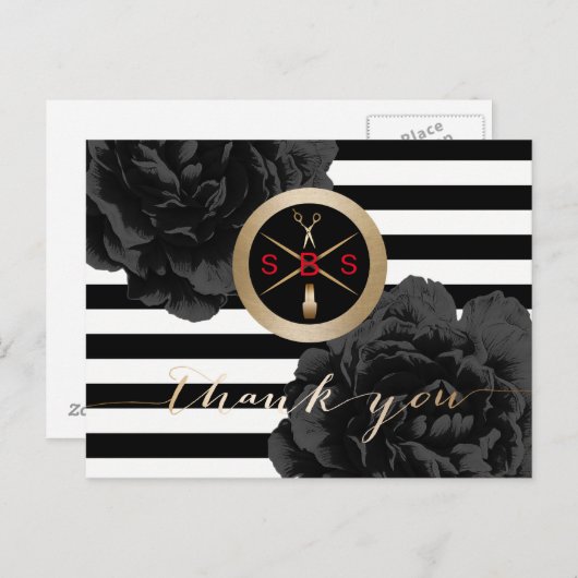 Salon Building Solution Business Hartelijk dank Briefkaart (Voorkant / Achterkant)