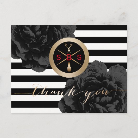 Salon Building Solution Business Hartelijk dank Briefkaart (Voorkant)