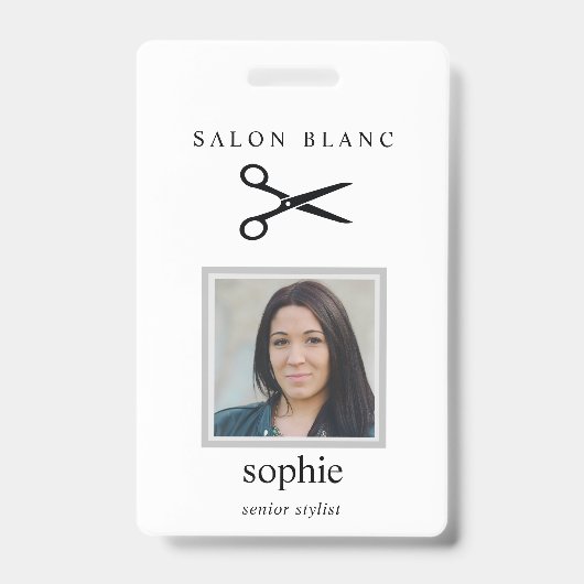 Salon Business Promotional Badge (Voorkant)