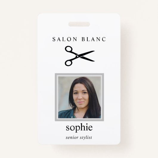Salon Business Promotional Badge (Voorkant)