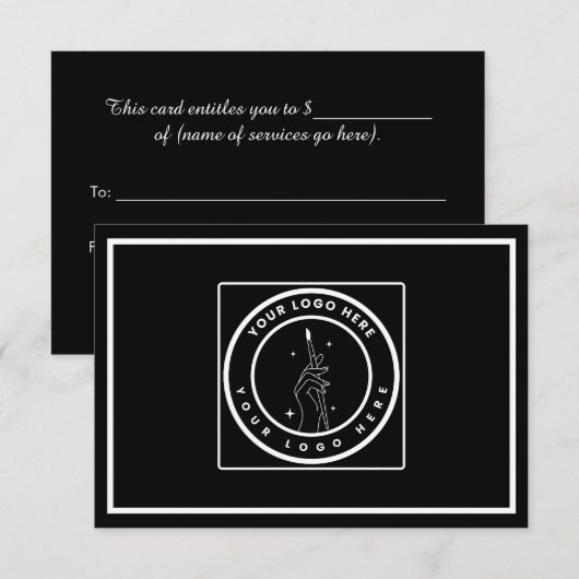 Salon Cadeaubon (Voorkant / Achterkant)