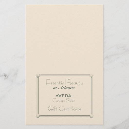 Salon cadeaubon (DIY vouwen) Flyer (Voorkant)