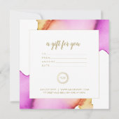 Salon Cadeaubon Modern Minimalistische Waterverf (Achterkant)