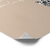 Salon Cadeaubon Promotieposter met QR-code Poster (Hoek)