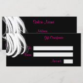 Salon Cadeaubon, Rack Kaart (Voorkant / Achterkant)