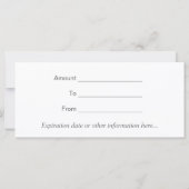 Salon Cadeaubon | Roze zilver-Confetti (Achterkant)