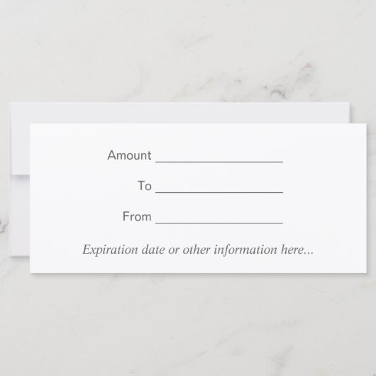 Salon Cadeaubon | Roze zilver-Confetti (Achterkant)