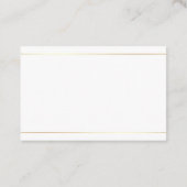 Salon Calligraphy Script Modern Elegant Plain Luxe Visitekaartje (Achterkant)