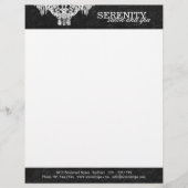 Salon Chandelier Letterhead Custom Briefhoofd (Voorkant)
