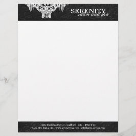 Salon Chandelier Letterhead Custom Briefhoofd