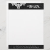 Salon Chandelier Letterhead Custom Briefhoofd (Voorkant / Achterkant)