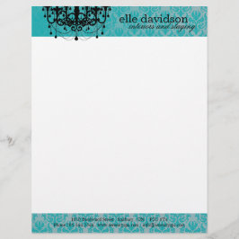 Salon Chandelier Letterhead Persoonlijk Briefhoofd