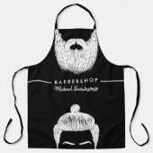Salon Clothing Mustache Beard Hair Barber Schort (Voorkant)