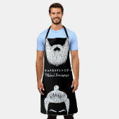 Salon Clothing Mustache Beard Hair Barber Schort (Gedragen)