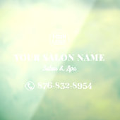 Salon contactgegevens bewerkbaar vensterstickers raamsticker (Vel 3)