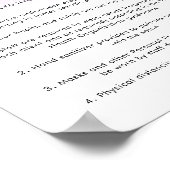 Salon Covid Health Safety Poster Mermaid Glitter (Hoek)