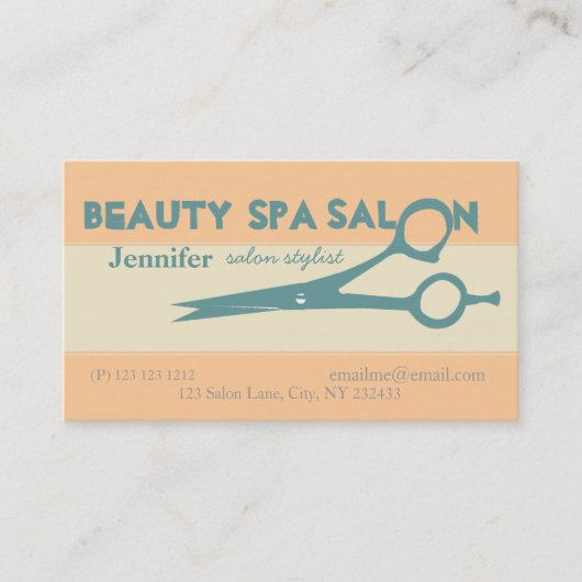 Salon Creative Scissors Afsprakenkaartje (Voorkant)