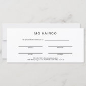 Salon Customer B/W Cadeaubon III (Achterkant)