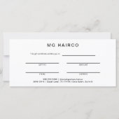 Salon Customer Black Cadeaubon (Achterkant)