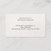 Salon Customer Loyalty 6 Punch Silver Sequin (Achterkant)