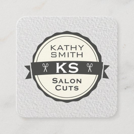 Salon Cuts | Hair Stylist Vierkante Visitekaartje (Voorkant)