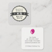 Salon Cuts | Hair Stylist Vierkante Visitekaartje (Voorkant / Achterkant)