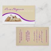 Salon Day Spa Massage Therapist Super Visitekaartj Visitekaartje (Voorkant / Achterkant)