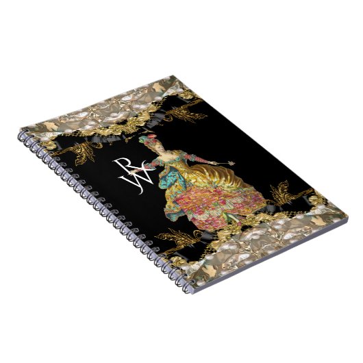 Salon de Liquid French Rococo Monogram Notitieboek (Rechterzijde)