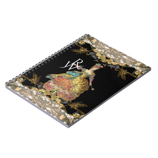 Salon de Liquid French Rococo Monogram Notitieboek (Linkerzijde)