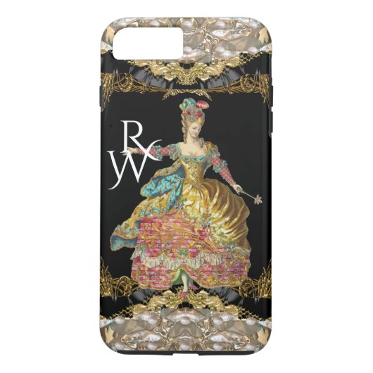 Salon de Liquid VII French Rococo Monogram Case-Mate iPhone Case (Achterkant)