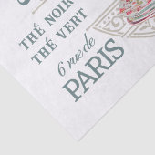 Salon de Thé Tearoom Franse ontkoppeling van vogel Tissuepapier (Detail)