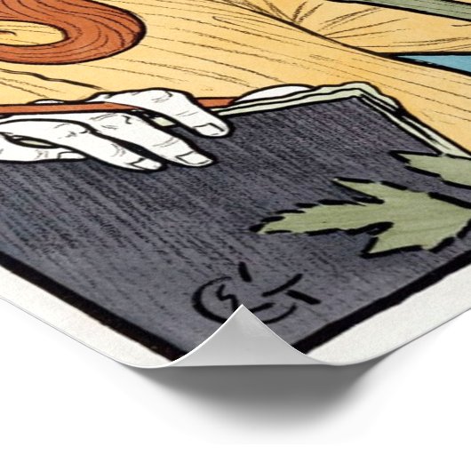 Salon des Cent, 1894 Art Nouveau door Eugene Grass Poster (Hoek)