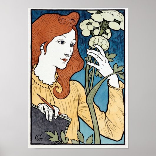 Salon des Cent, 1894 Art Nouveau door Eugene Grass Poster (Voorkant)