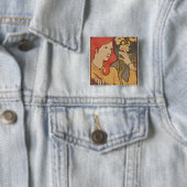 Salon des Cent, 1894 Vierkante Button 5,1 Cm (In situ)