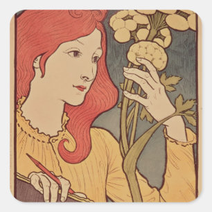 Salon des Cent, 1894 Vierkante Sticker
