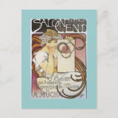 Salon des Cent. ~ Alphonse Mucha Briefkaart (Voorkant)