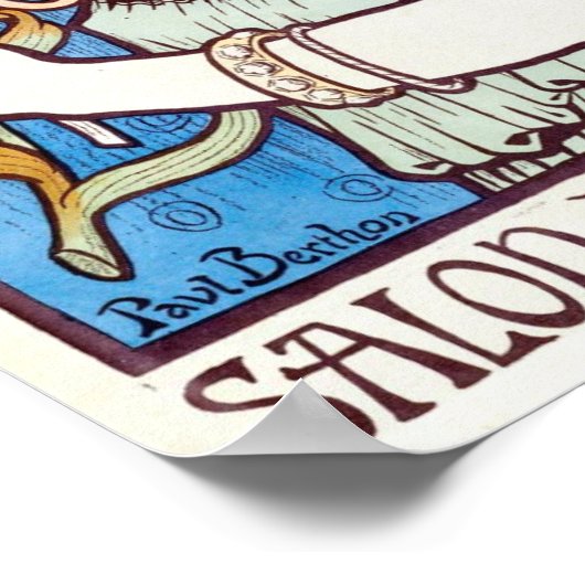 Salon des Cent, Art Nouveau cover door Paul Bertho Poster (Hoek)
